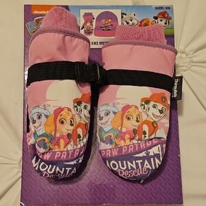 Paw Patrol Pink and Purple Mittens for Kids